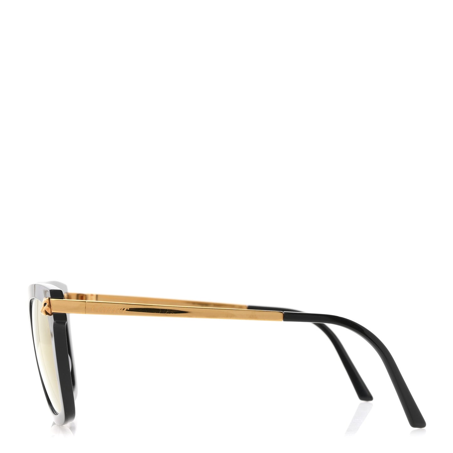 Panthere De Cartier Square Sunglasses CT0030S Gold Black