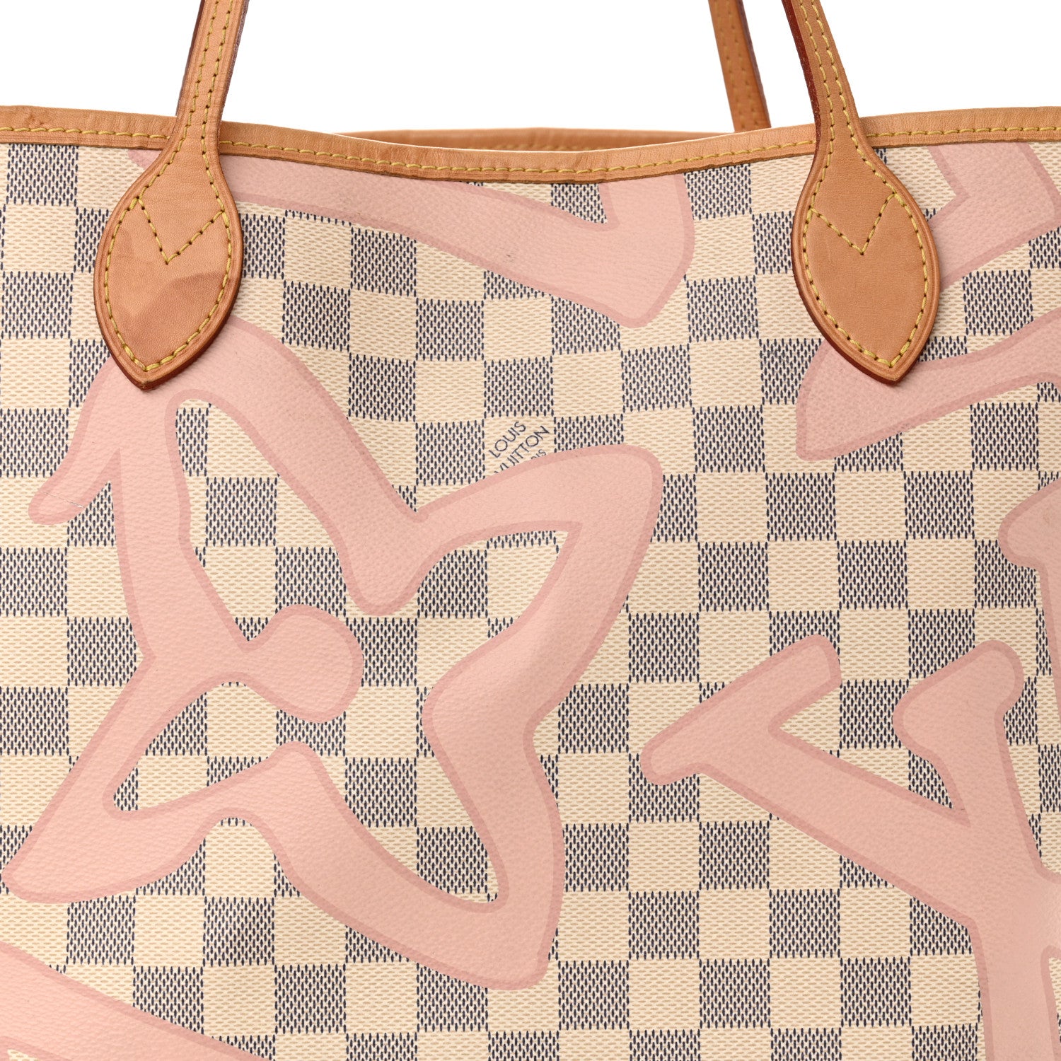 Louis Vuitton Damier Azur Tahitienne Neverfull MM 9 of 23