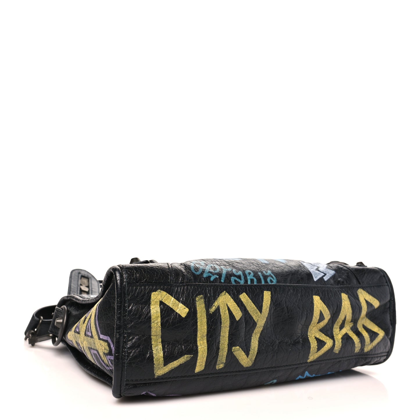 Agneau Graffiti All Over Classic Hardware S City Black Multicolor