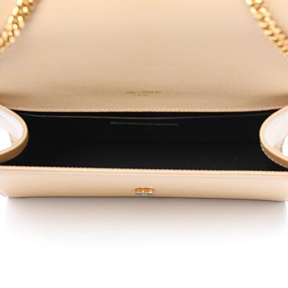 Saint Laurent Grain De Poudre Medium Monogram Kate Satchel Nude Powder 4 of 10