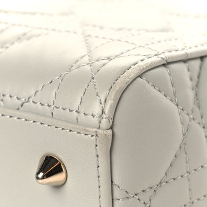 Christian Dior Lambskin Cannage Medium Lady Dior Grey 12 of 12