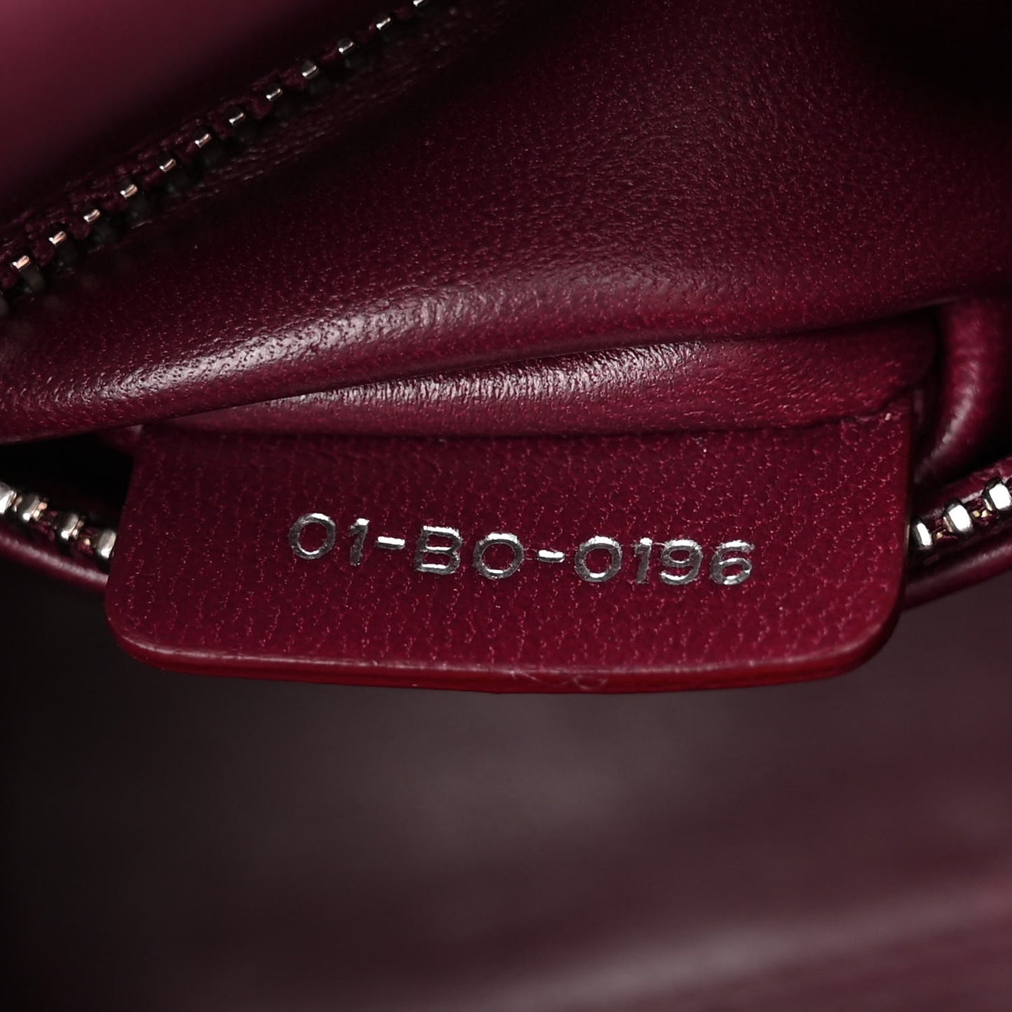 Lambskin Cannage Crystal Mini Lady Dior Plum