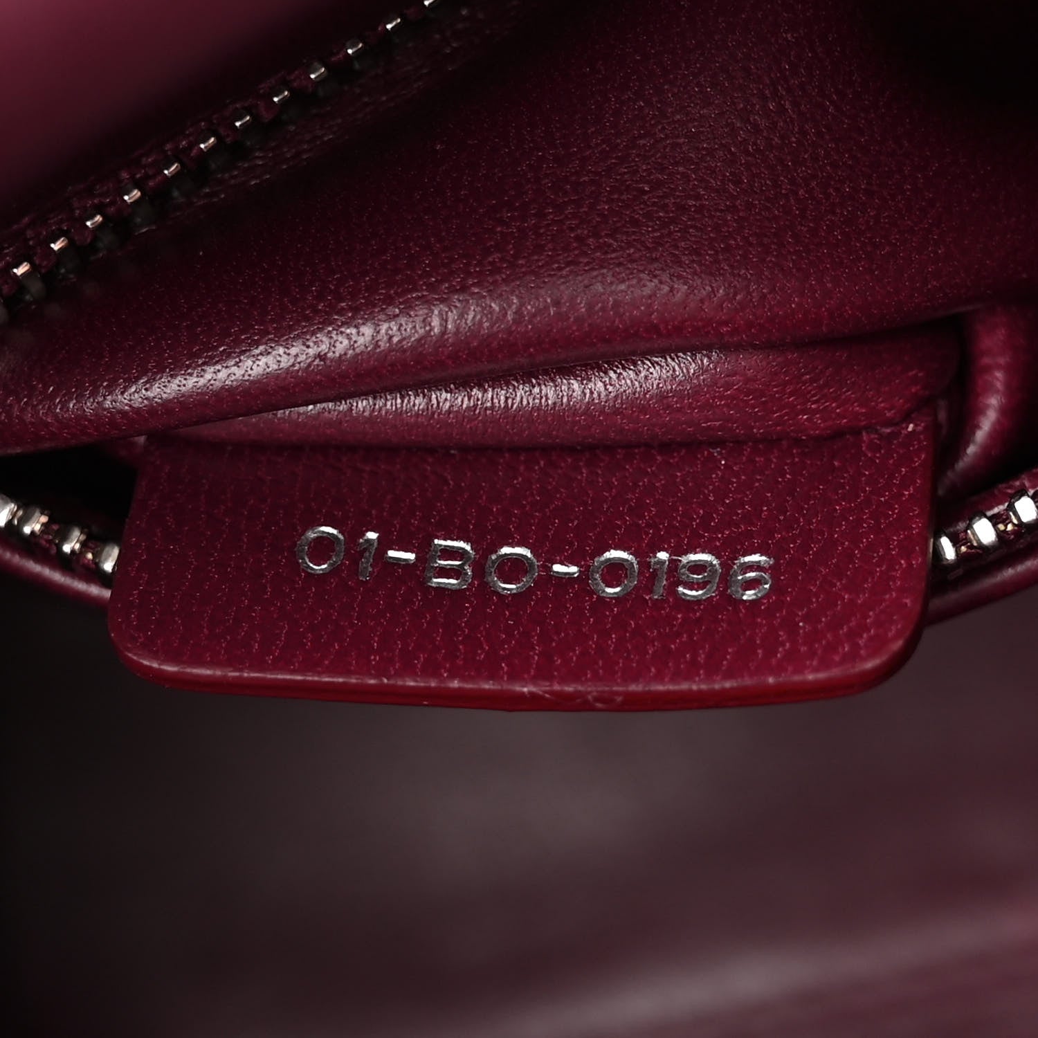 Christian Dior Lambskin Cannage Crystal Mini Lady Dior Plum 7 of 10