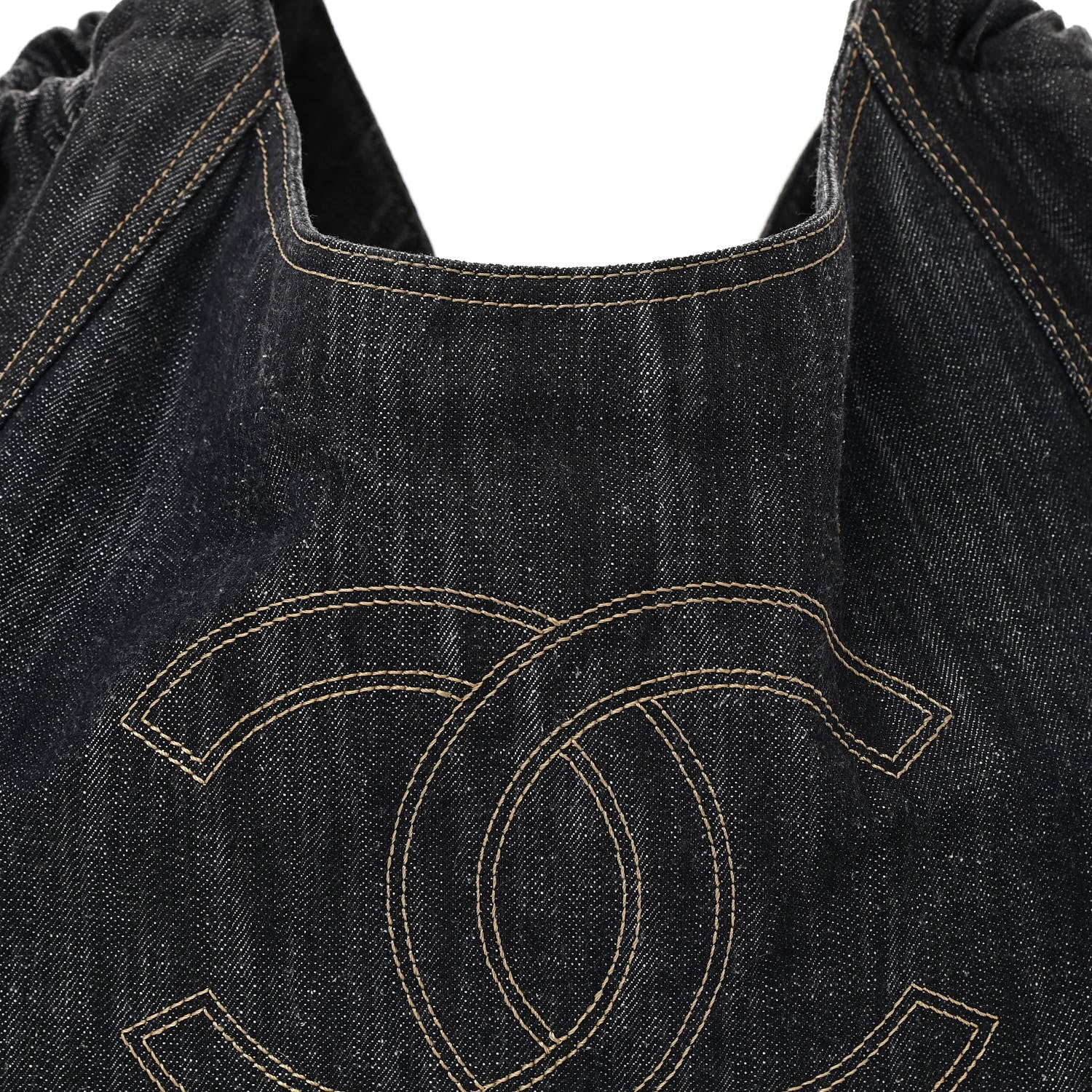 Chanel Denim XL Coco Cabas Tote Dark Blue 9 of 11