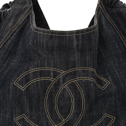 Chanel Denim XL Coco Cabas Tote Dark Blue 9 of 11