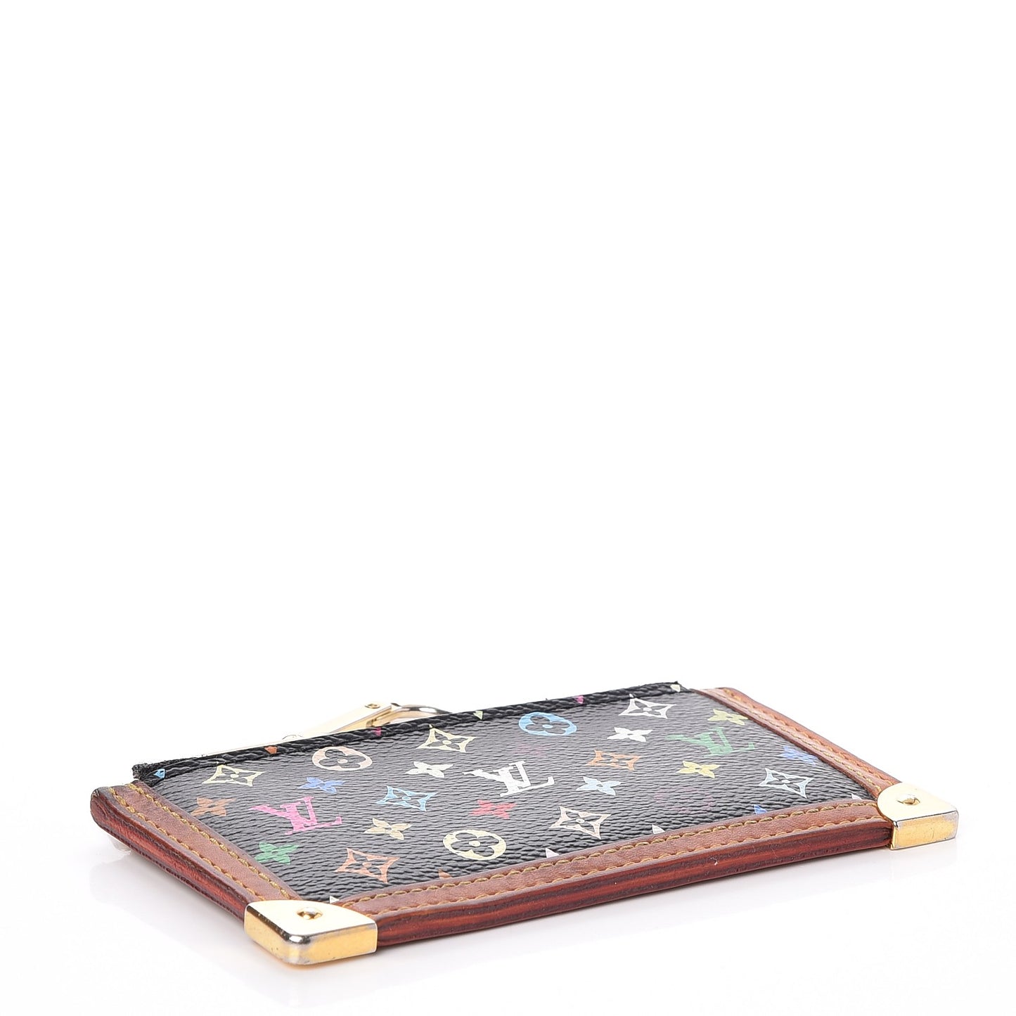 Monogram Multicolor Key Pouch Black
