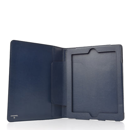 Chanel Caviar Timeless CC iPad Case Blue 5 of 10