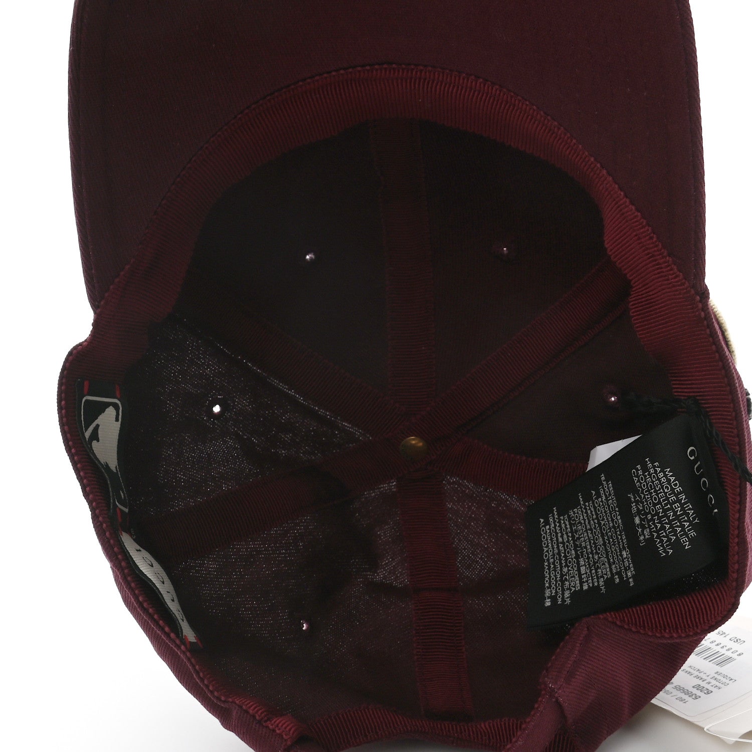 Gucci X MLB Cotton NY Yankees Baseball Hat 57-61 Lacquer 7 of 9