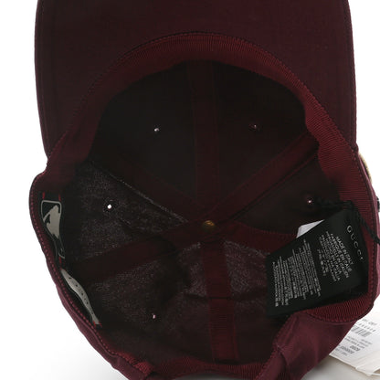 Gucci X MLB Cotton NY Yankees Baseball Hat 57-61 Lacquer 7 of 9