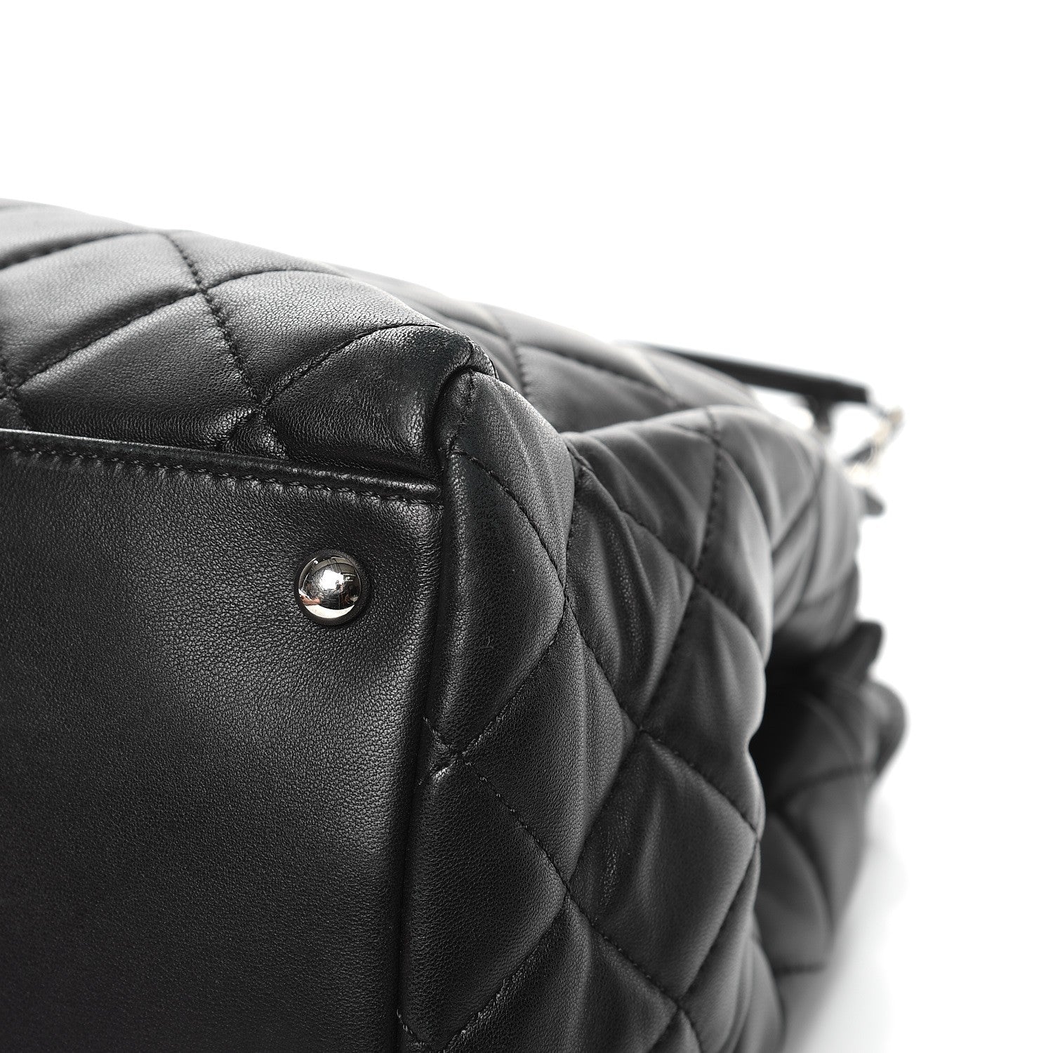 Chanel Lambskin Quilted 7 Large Tote Black 11 of 13