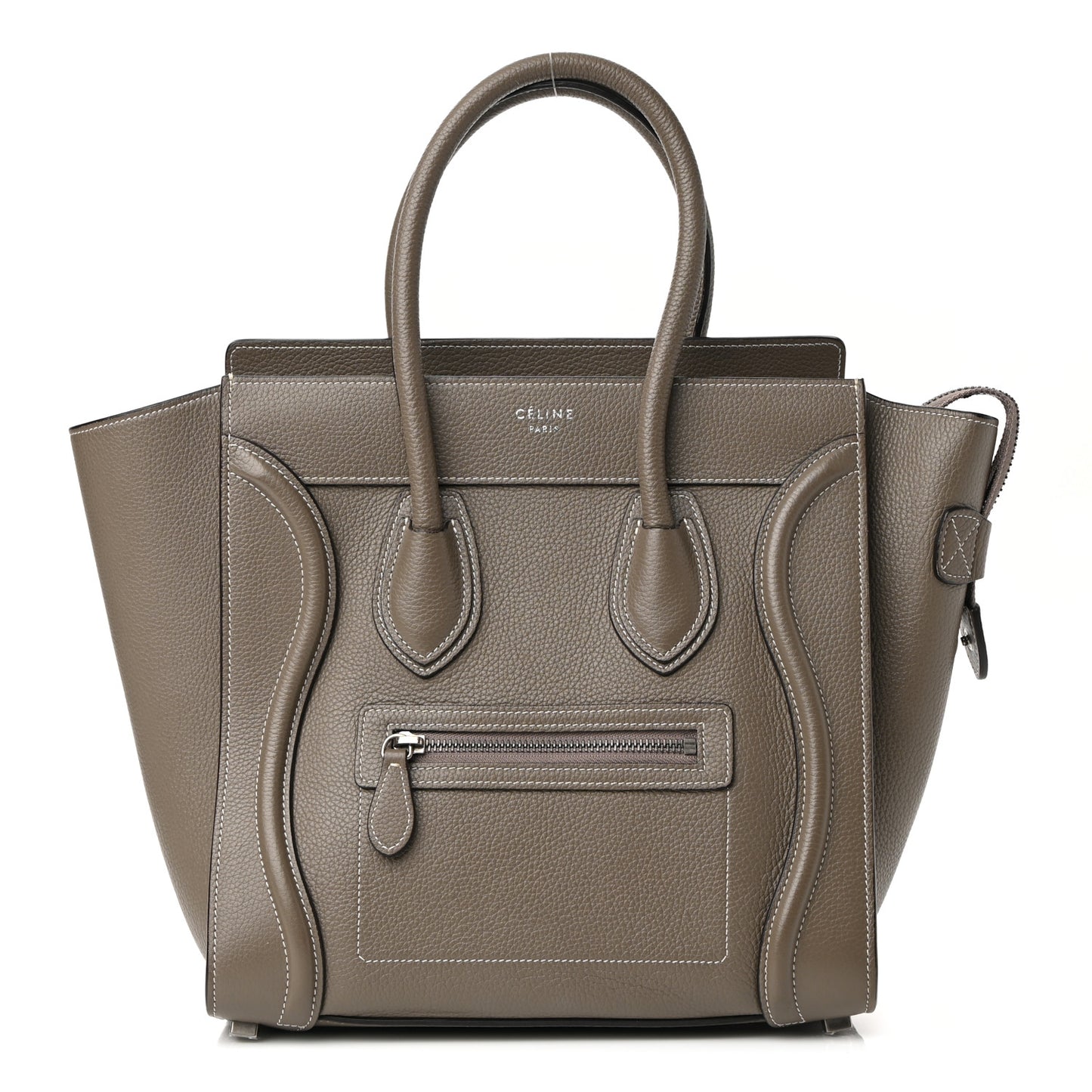 Drummed Calfskin Micro Luggage Souris