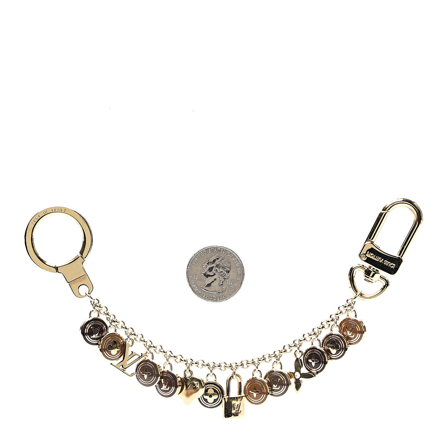 Pastilles Key Chain Bag Charm Brown