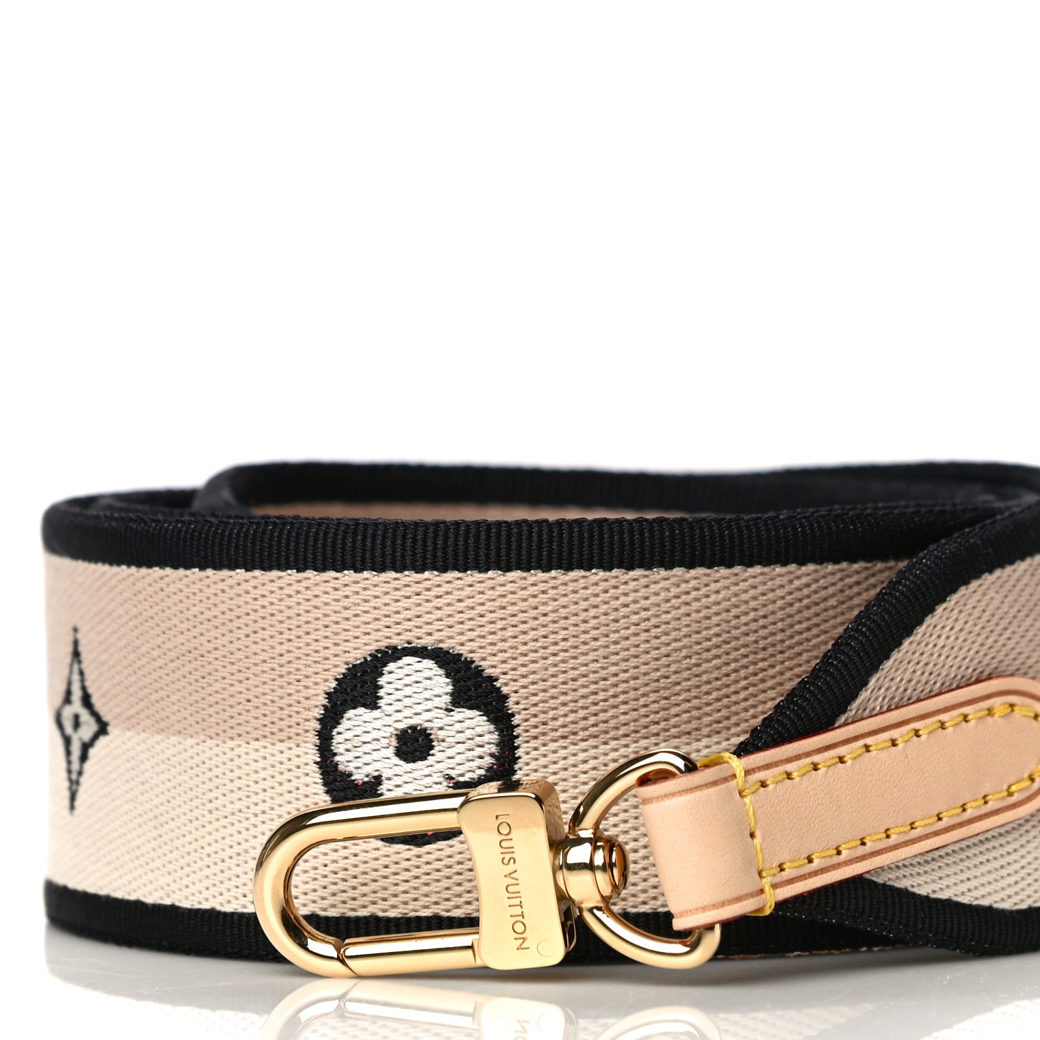 Louis Vuitton Jacquard Speedy Bandouliere 20 Shoulder Strap Black 2 of 5