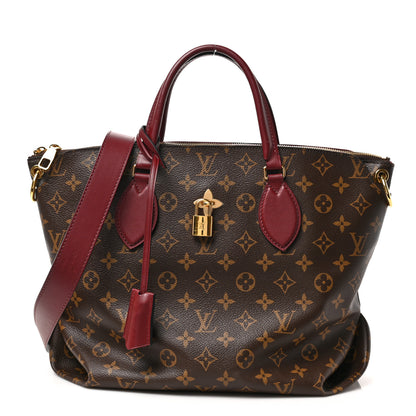 Louis Vuitton Monogram Flower Zipped Tote MM Bordeaux 1 of 8