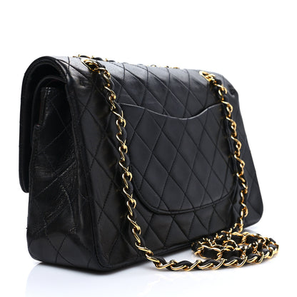 Chanel Lambskin Quilted Medium Double Flap Black 3 of 8