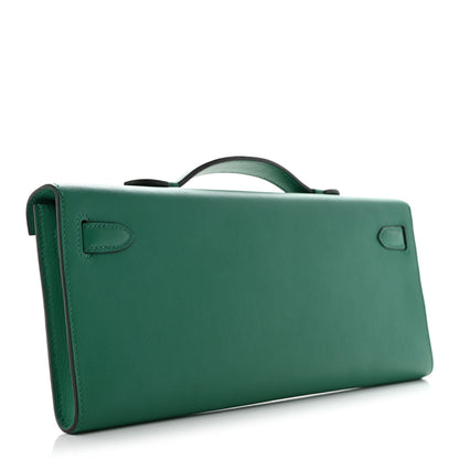 Hermes Swift Kelly Cut Clutch Pochette Vert Vertigo 3 of 7