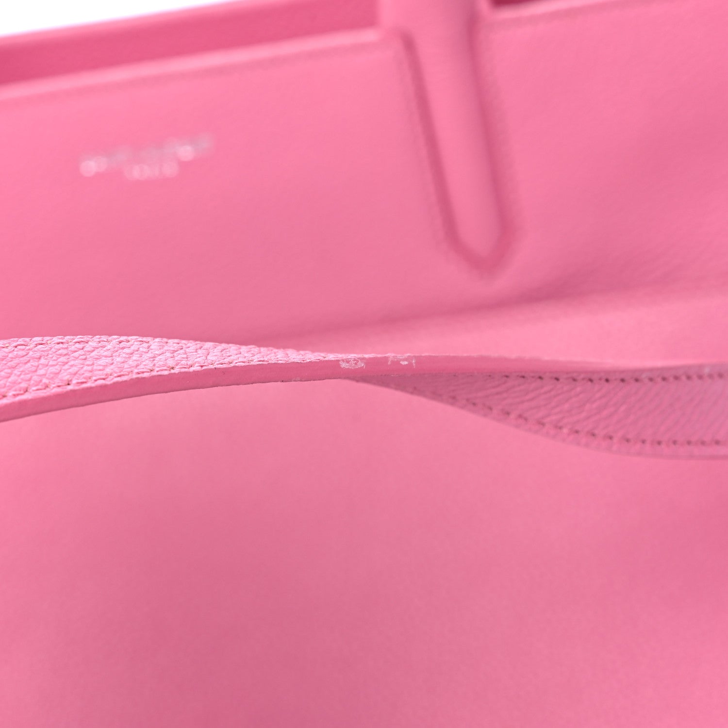 Saint Laurent Grained Calfskin Small Cabas Rive Gauche Rose Clair 18 of 18