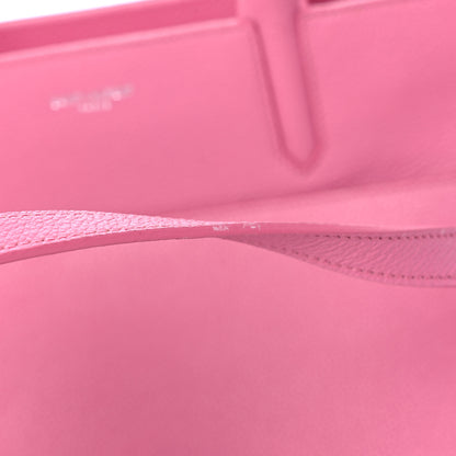 Saint Laurent Grained Calfskin Small Cabas Rive Gauche Rose Clair 18 of 18