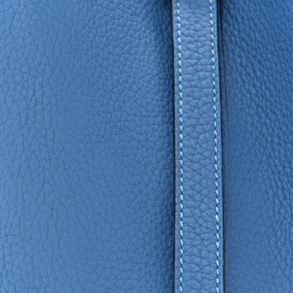 Hermes Taurillon Clemence Picotin Lock 18 PM Bleu Frida 8 of 12