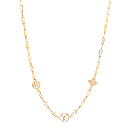 Louis Vuitton Metal Forever Young Short Necklace Gold 1 of 7