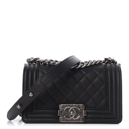 Chanel Caviar Quilted Small Boy Flap Black 1 of 8