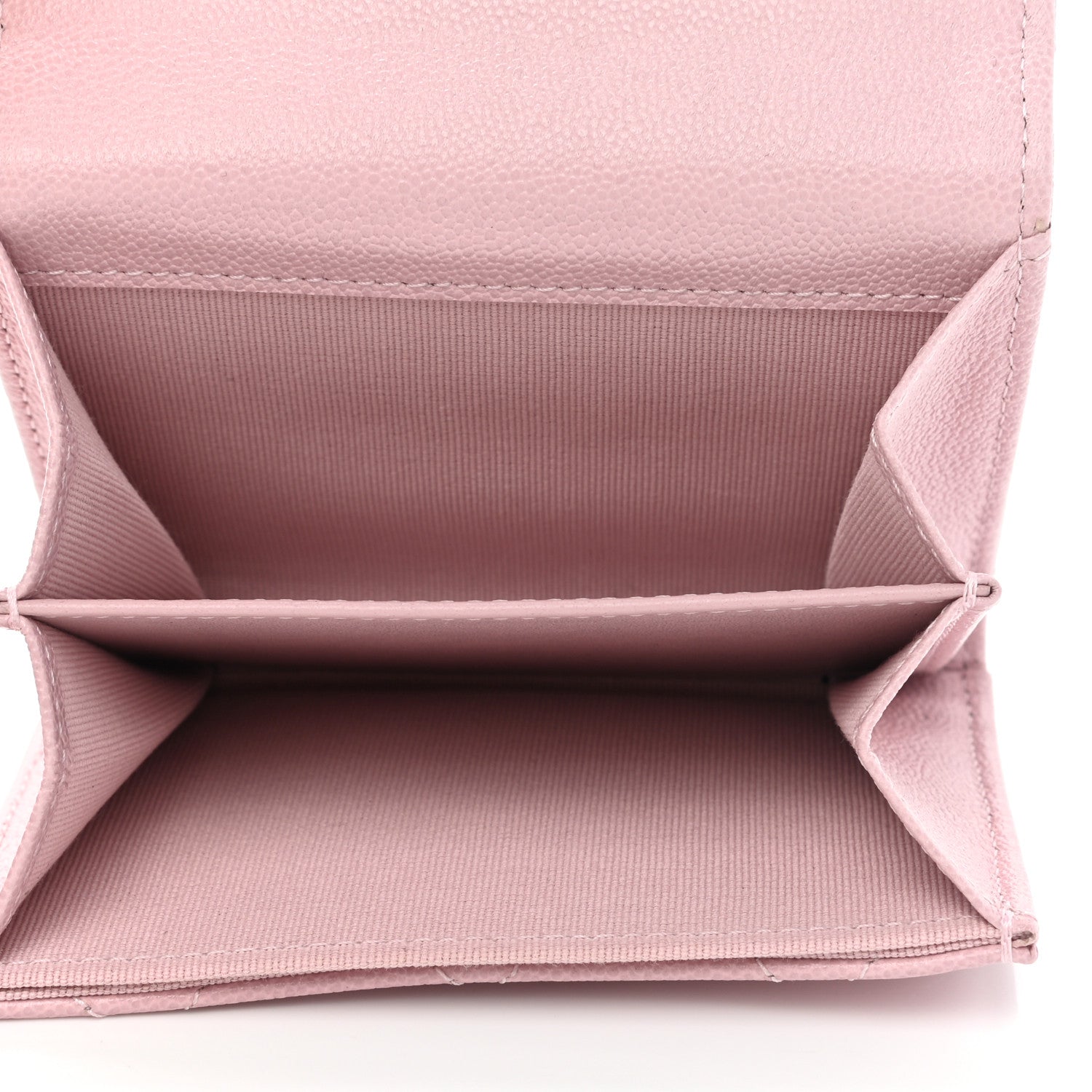 Chanel Caviar Quilted Studded CC Flap Card Holder Light Pink 5 of 9