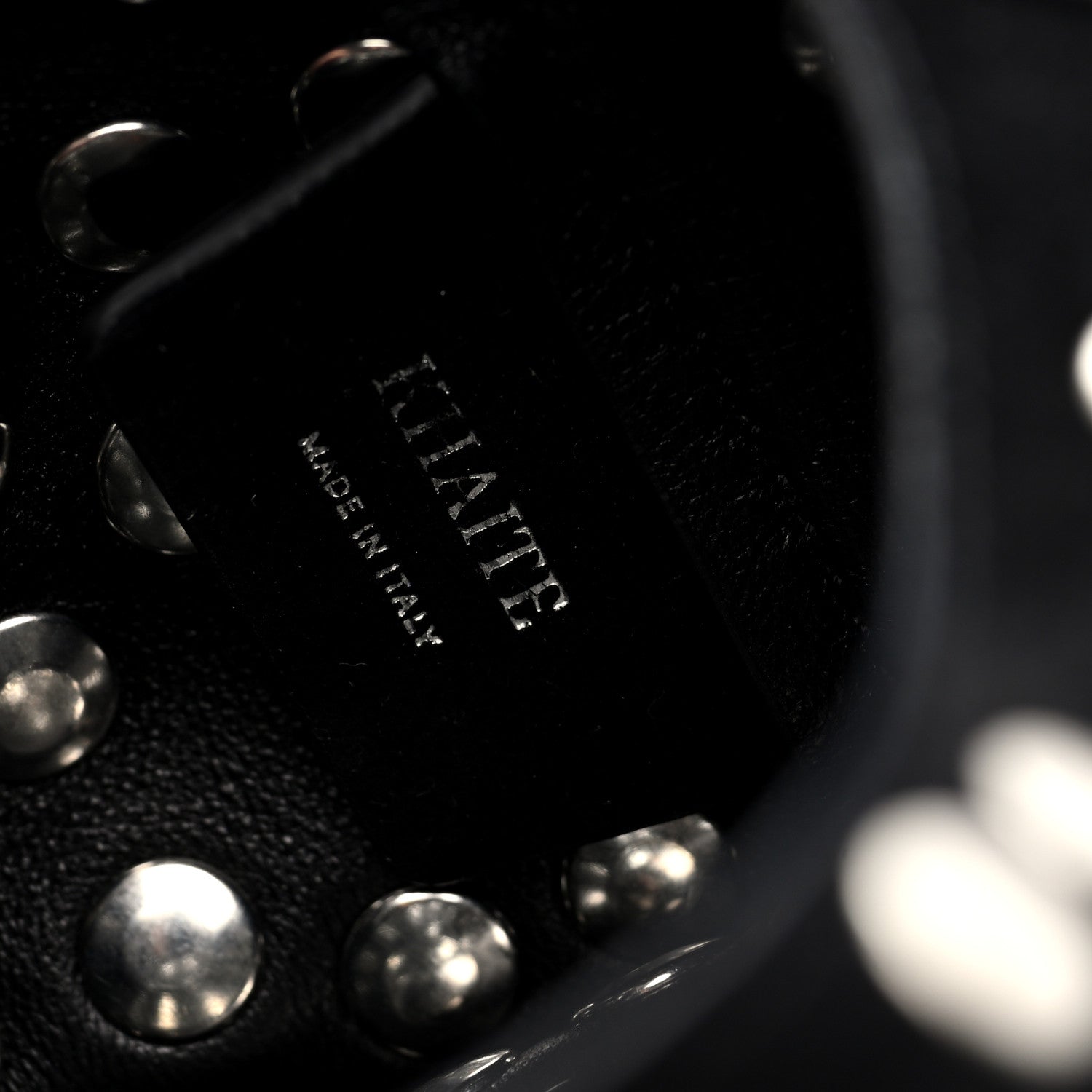 Khaite Suede Studded Small Livia Black 6 of 9