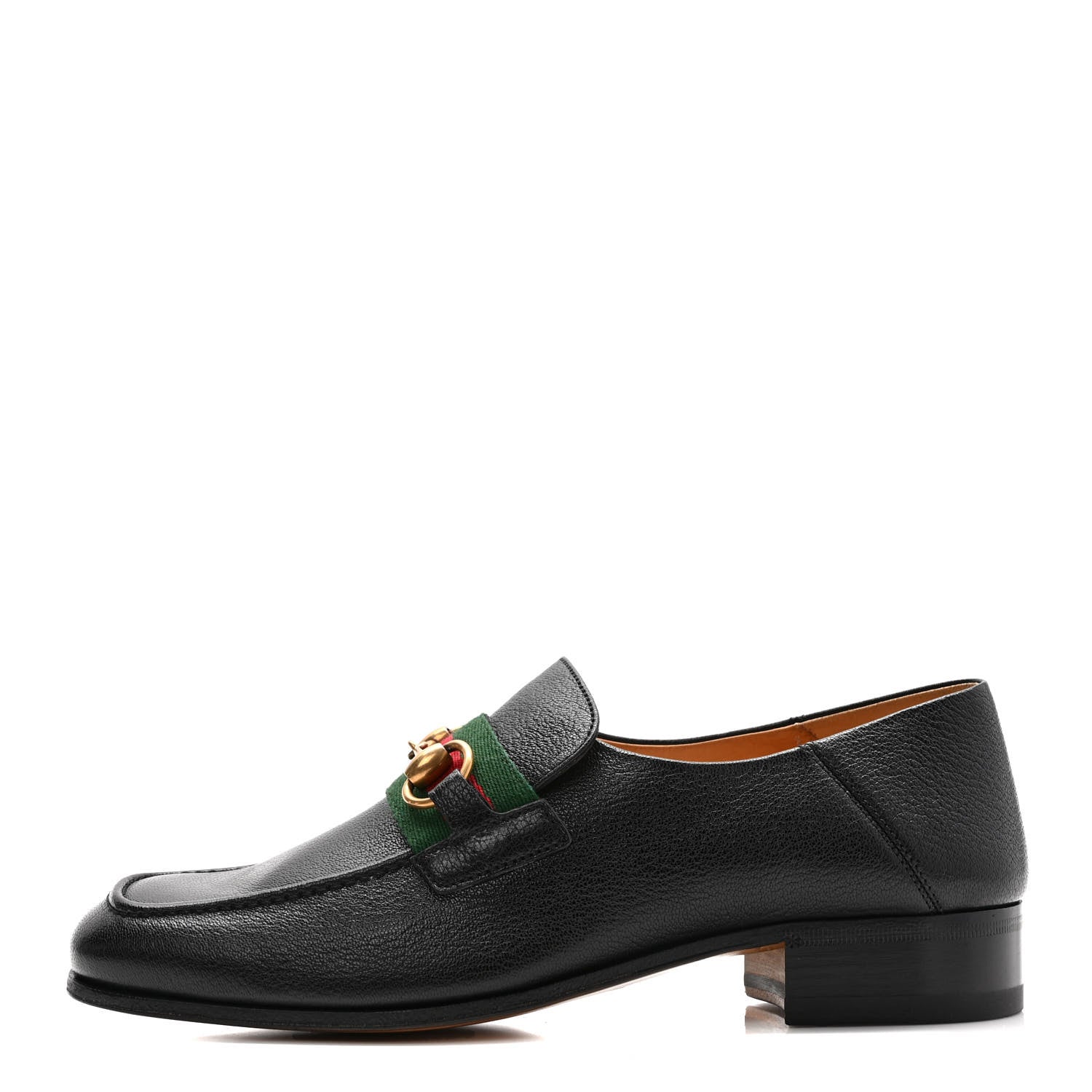 Gucci Havely Kid Web Mens Horsebit Loafers 6 Black 1 of 8