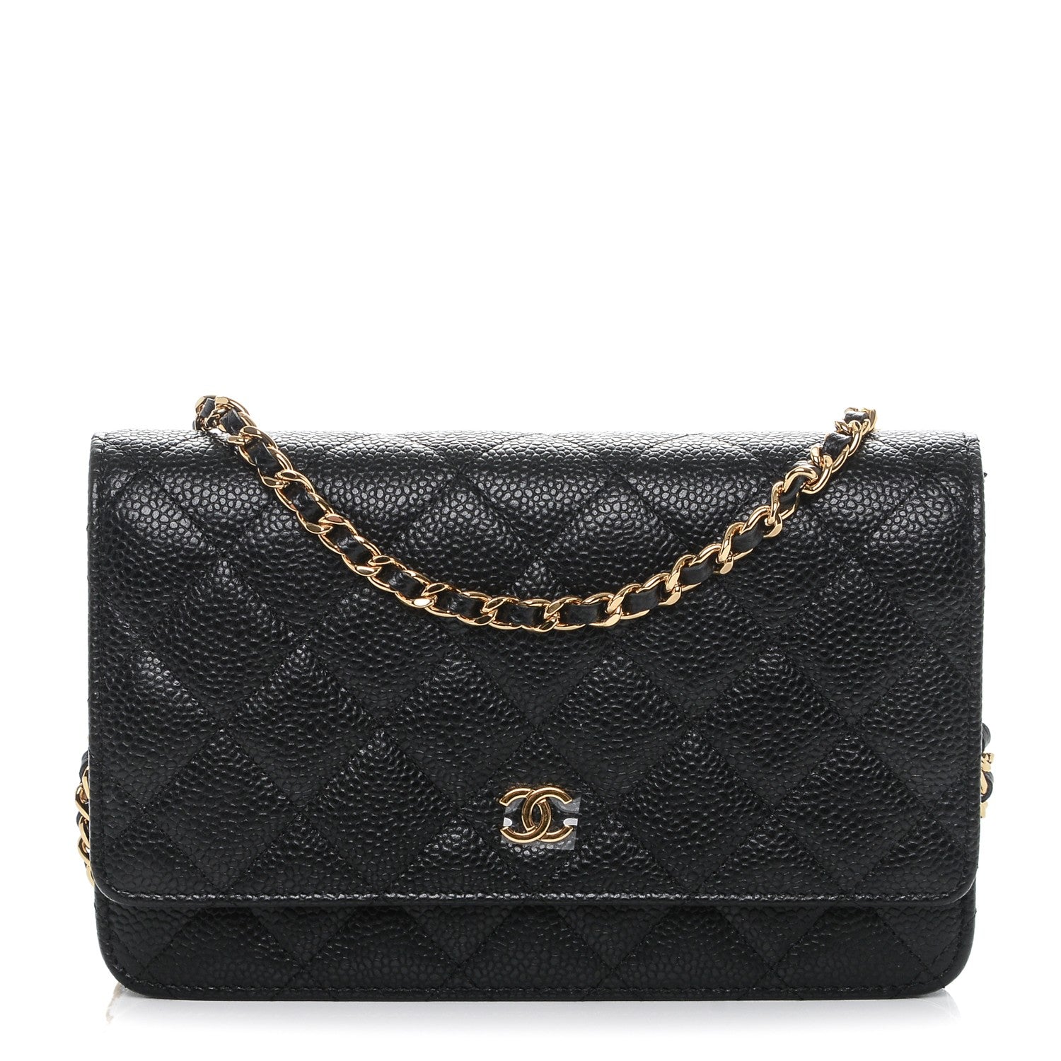Chanel Caviar Quilted Wallet On Chain WOC Black 1 of 8