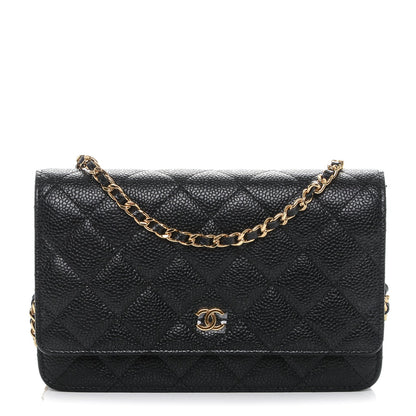 Chanel Caviar Quilted Wallet On Chain WOC Black 1 of 8