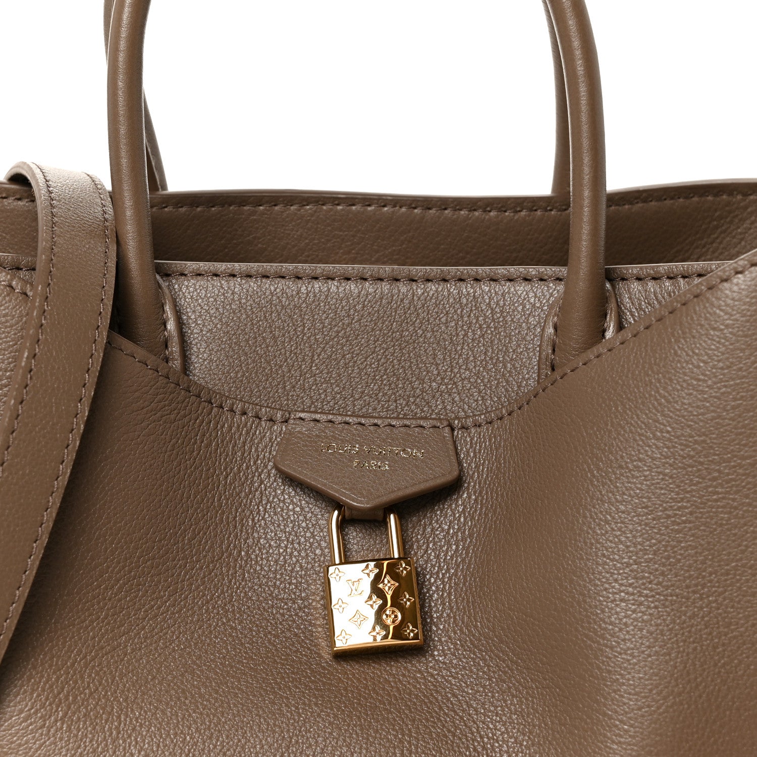 Louis Vuitton Calfskin Vendome MM Taupe 7 of 9
