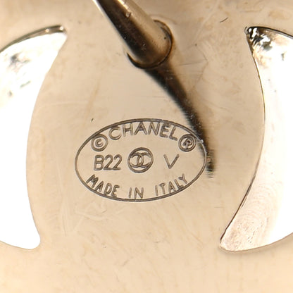 Chanel Metal CC Turnlock Earrings Gold 4 of 4