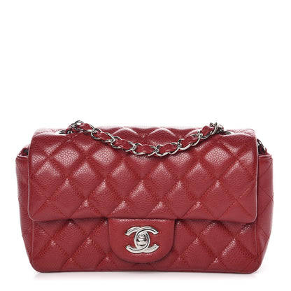 Chanel Caviar Quilted Mini Rectangular Flap Red 1 of 7