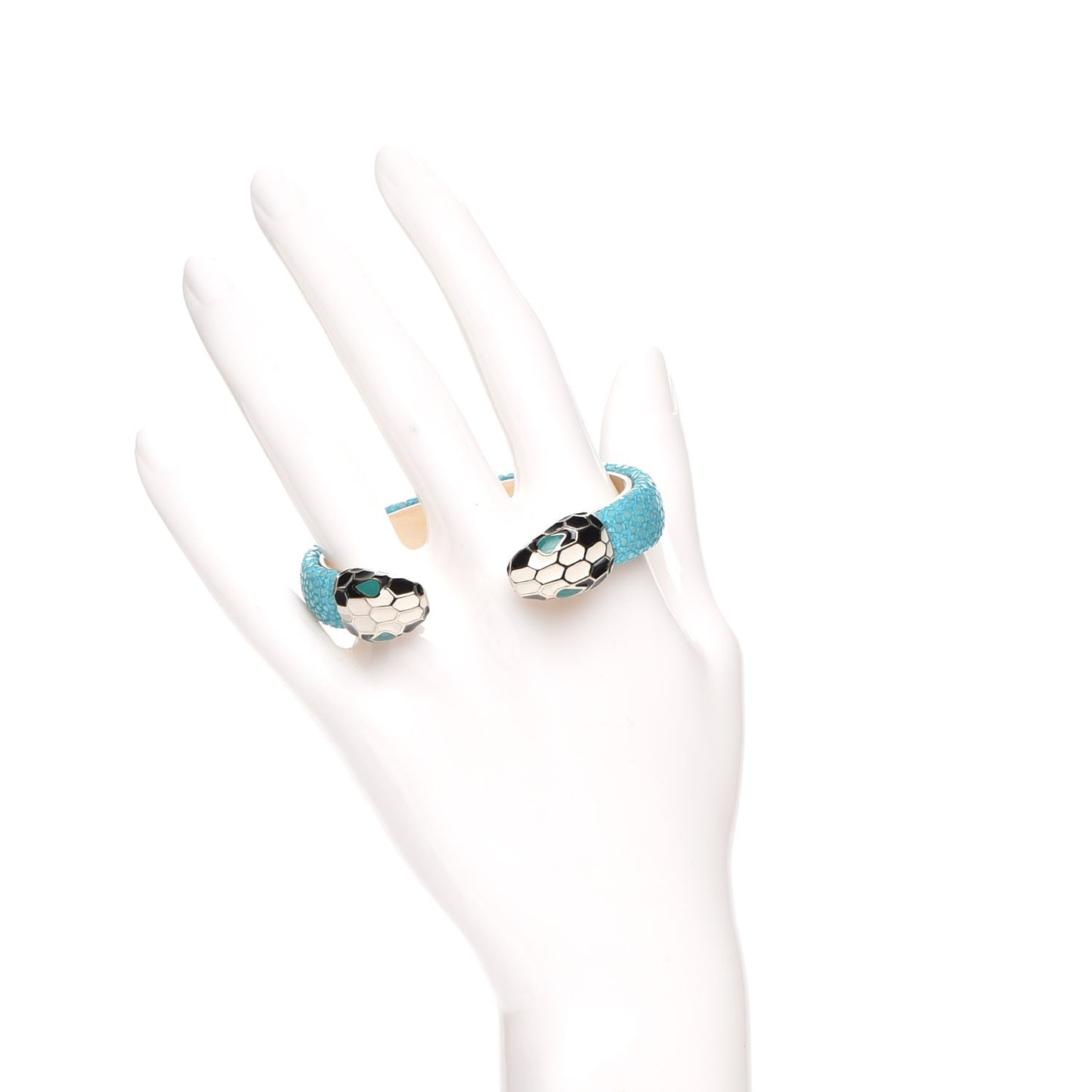 Galuchat Serpenti Forever Bracelet S Aquarelle Turquoise