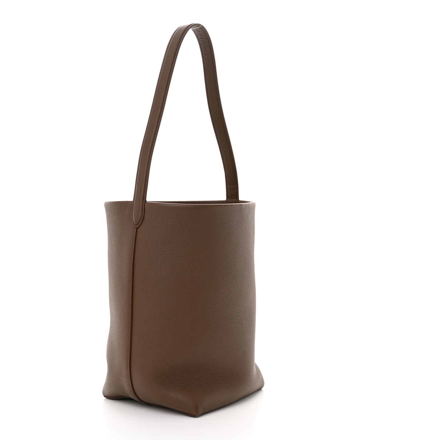 Grained Calfskin Medium N/S Park Tote Dark Olive
