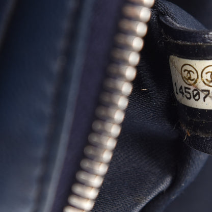 Chanel Lambskin Stitched New Mini Flap Navy 8 of 18