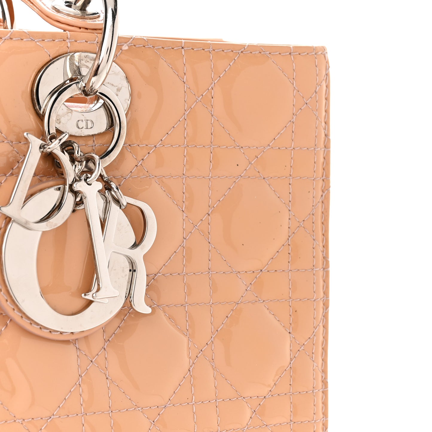 Patent Cannage Large Lady Dior Light Pink