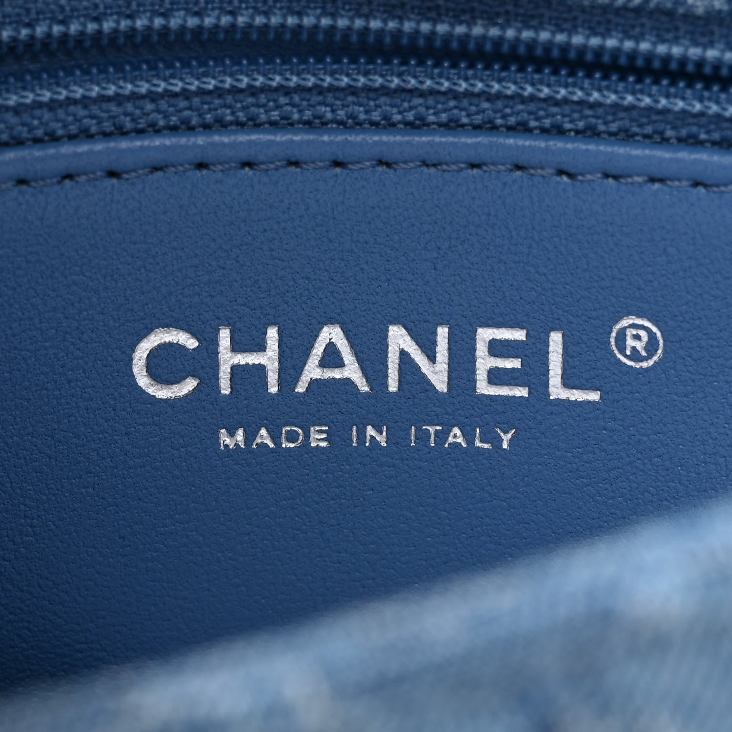 Chanel Denim Quilted Camellia Sweetheart Mini Flap Blue 6 of 10