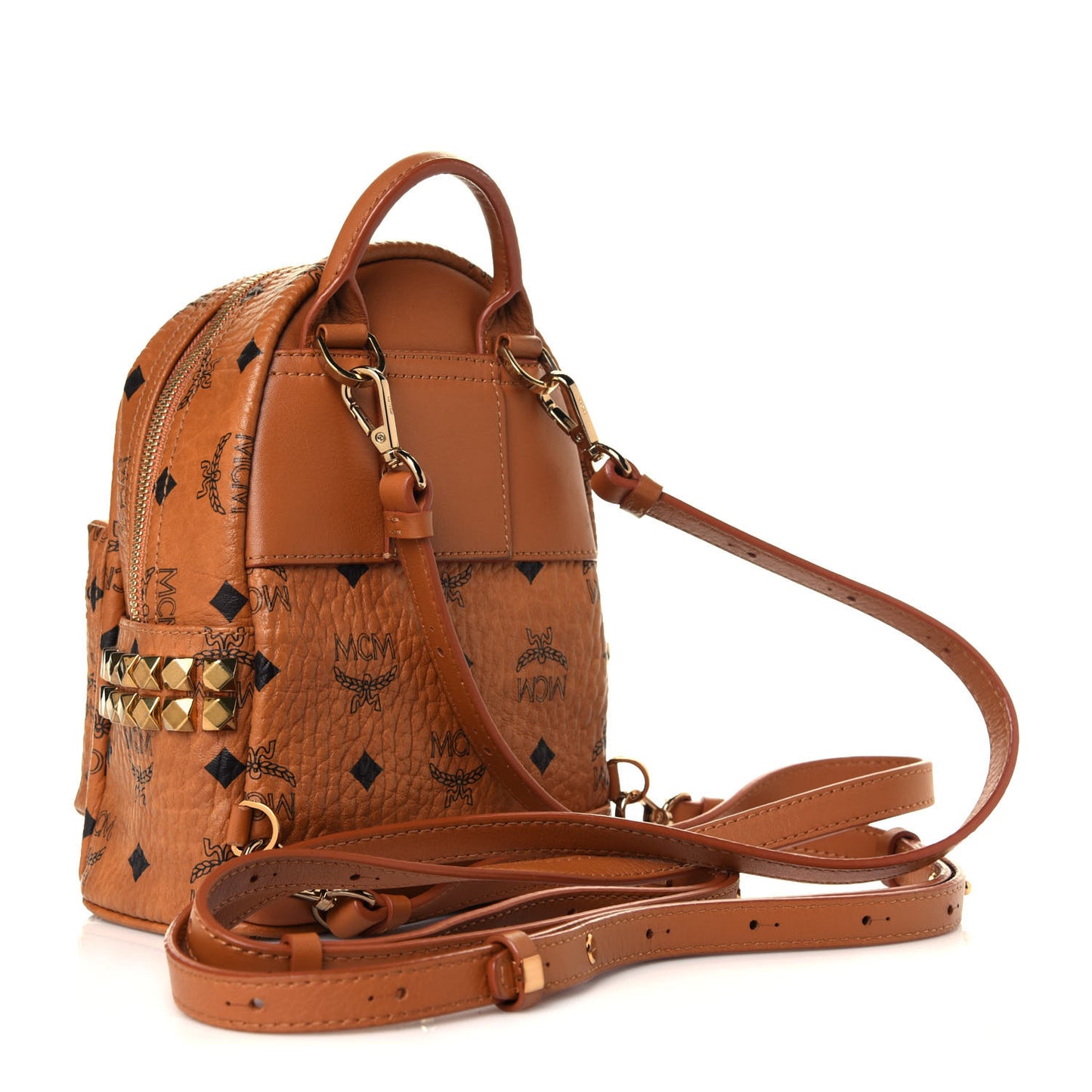 Visetos Side Stud X-Mini Stark Bebe Boo Backpack Cognac