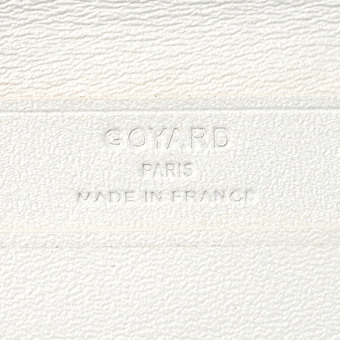 Goyardine Business Card Holder White