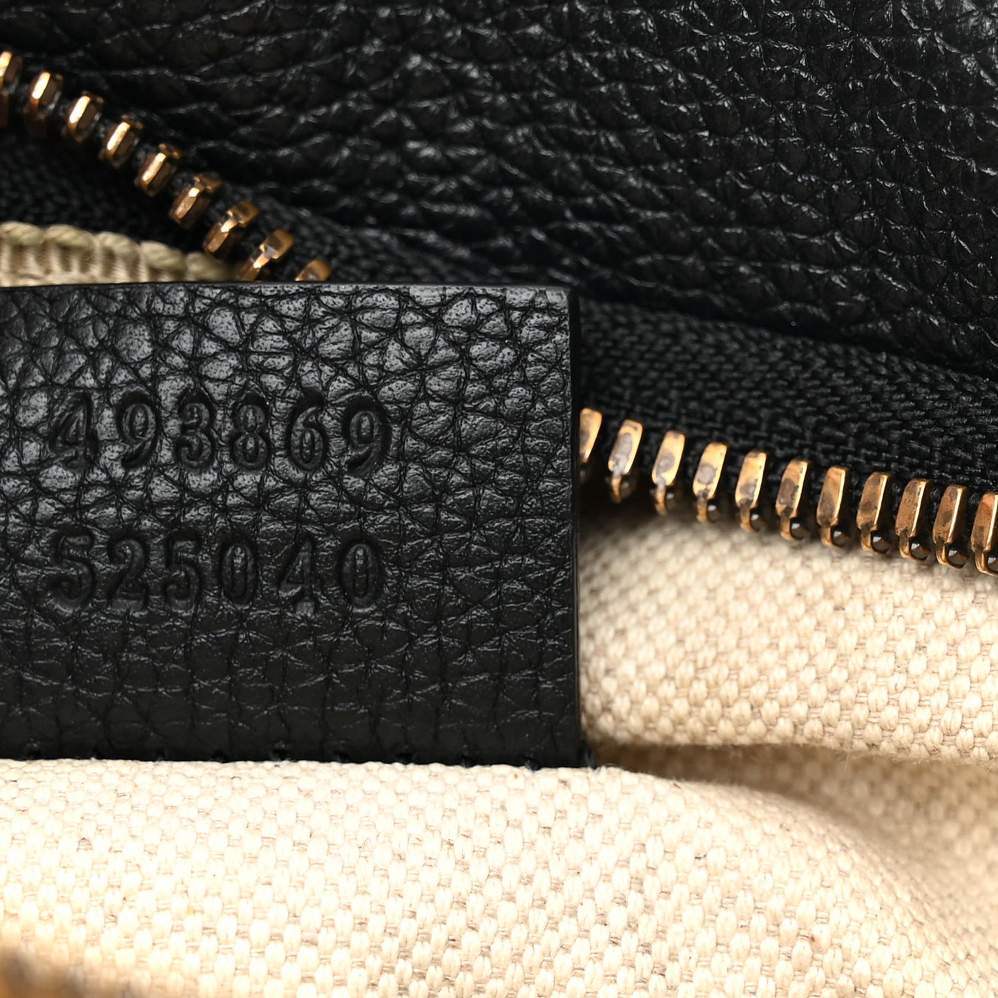 Grained Calfskin Logo Belt Bag Black