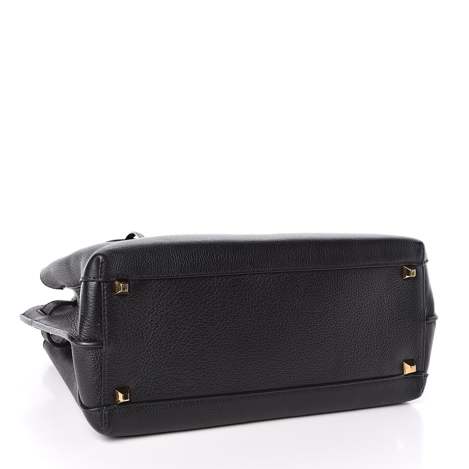 MCM Grained Calfskin Medium Milla Tote Black 4 of 9