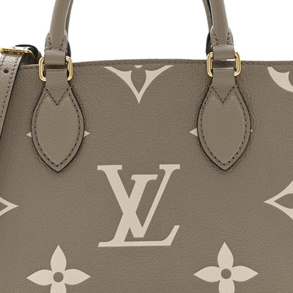 Louis Vuitton Empreinte Monogram Giant Onthego PM Tourterelle Creme 7 of 9