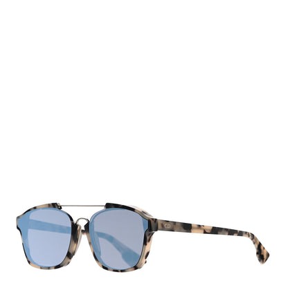 Christian Dior Abstract Square Mirrored Sunglasses Spotted Havana Blue 1 of 7