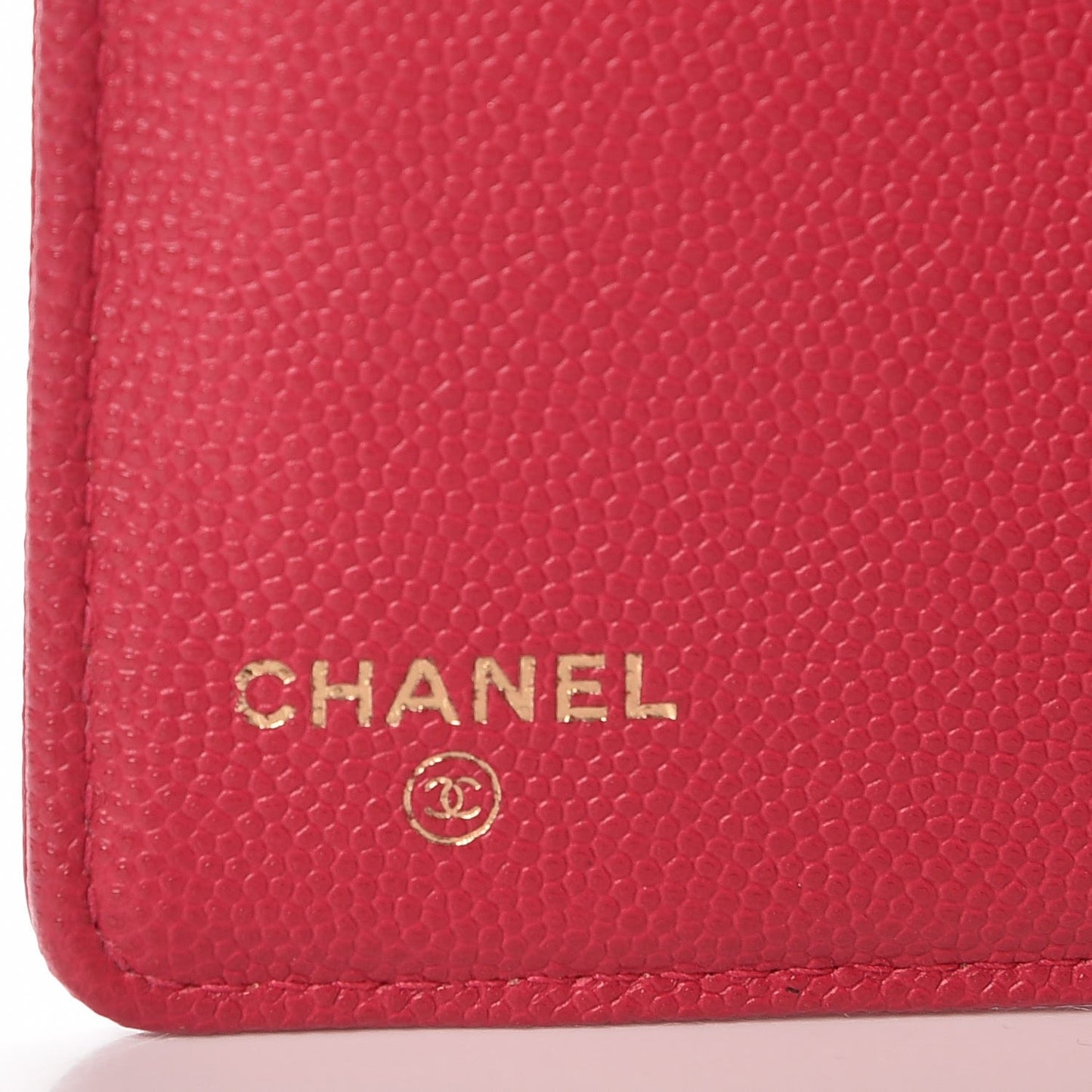 Caviar Quilted Boy Yen Wallet Fuchsia