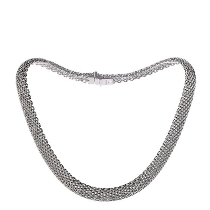 Tiffany Sterling Silver Somerset Mesh Necklace 3 of 5