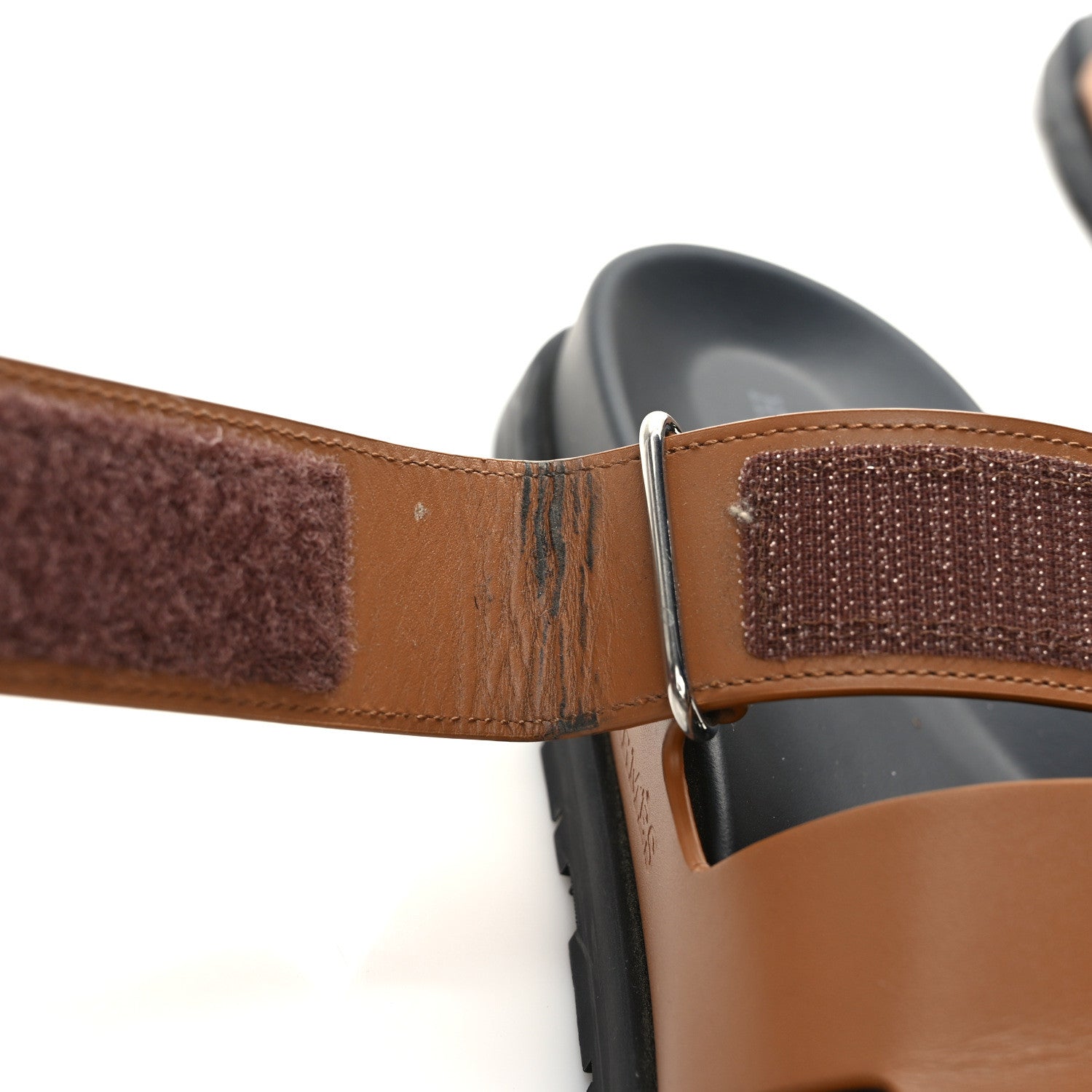 Hermes Calfskin Womens Chypre Sandals 40.5 Naturel 10 of 11