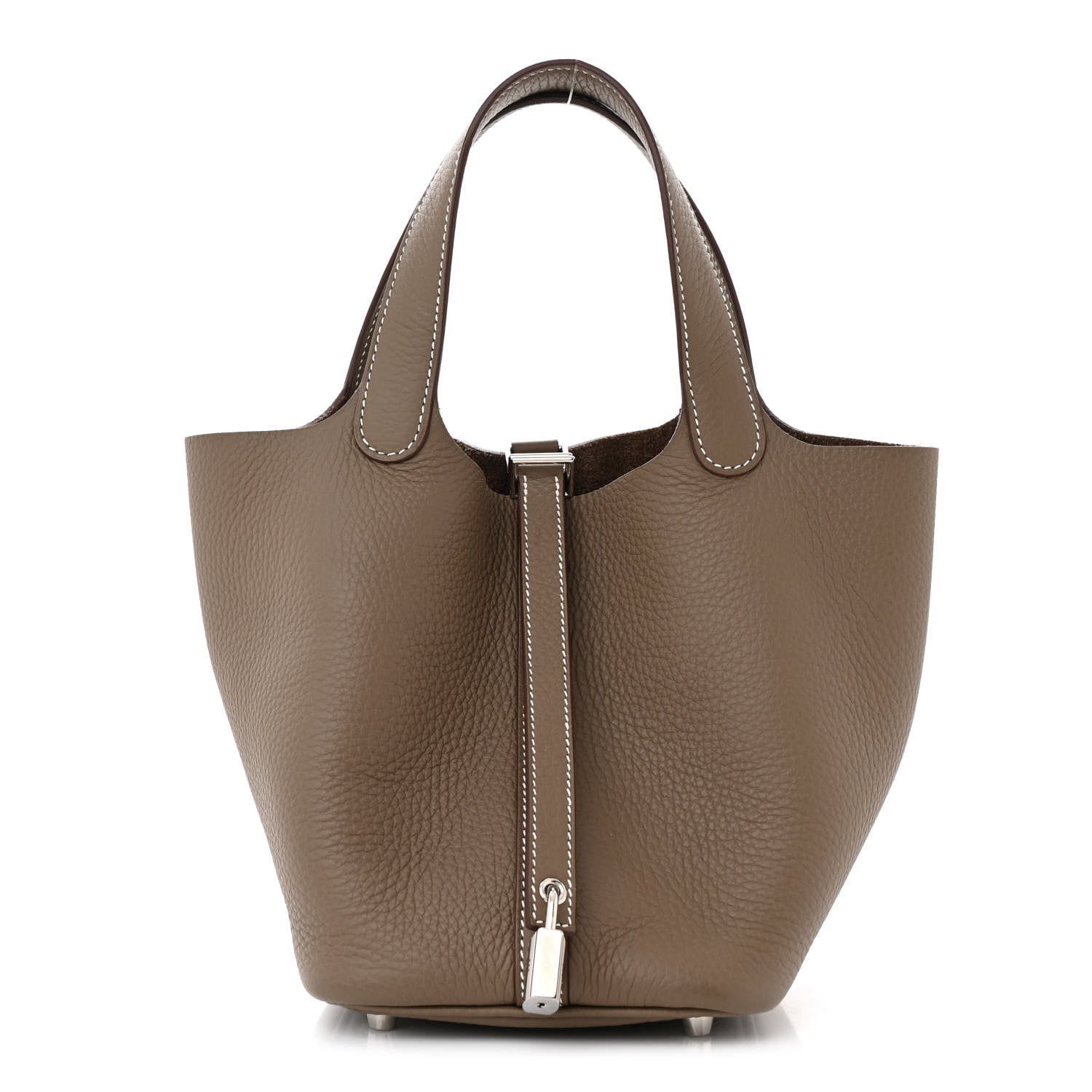 Hermes Taurillon Clemence Picotin Lock 18 PM Etoupe 1 of 10