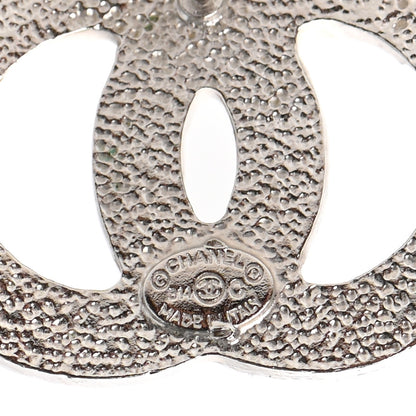 Chanel Baguette Crystal CC Earrings Silver 3 of 5
