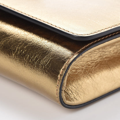 Versace Metallic Calfskin Palazzo Chain Evening Bag Gold 11 of 11